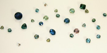 Cut Montana Sapphires in varying colors